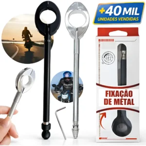 Antena Corta Pipa Antena De Moto com Estágios Inox