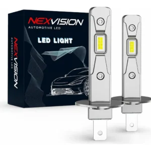 Par Lâmpada Farol Ultra Led Mini H1 H3 Super Branca Canbus