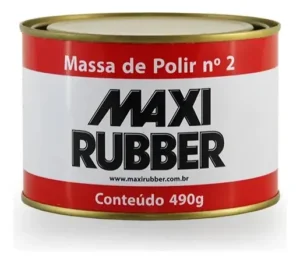 Massa De Polir Nº 2 Polimento Automotivo Maxi Rubber 490g