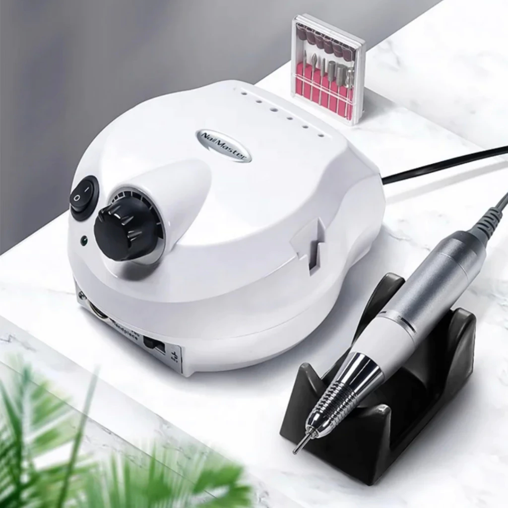 Lixadeira a Motor Porquinho 50.000RPM Nail Drill Profissional para Unha Gel Bivolt