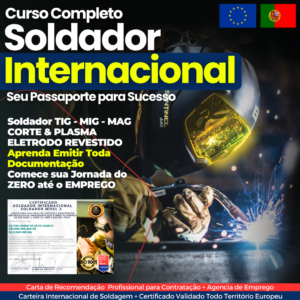 Curso Completo de Soldador Internacional – Vídeo Aula + Apostilas com Normas Europeias e Certificações