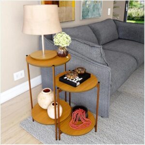 Aquele Toque Especial para a Casa — Conjunto de Mesas Decorativas Modernas Lunis