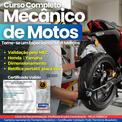 O presente que vira profissão: Curso de Mecânico de Motos com Injeção Eletrônica