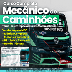 Domine a Mecânica Diesel Completa: Bomba Injetora, Elétrica com Videoaulas e PDF Grátis | Dê este presente a quem você ama.